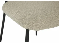 Keukenstoelen|Eetkamerstoelen|Stoel Jumper 46x53x79cm - stof - beige