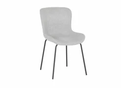 Eetkamerstoelen|Stoel Jutta 48x57,5x81cm - polyestervezel - lichtgrijs