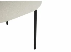 Eetkamerstoelen|Stoel Luke 54,5x58x79cm - bouclé - wit