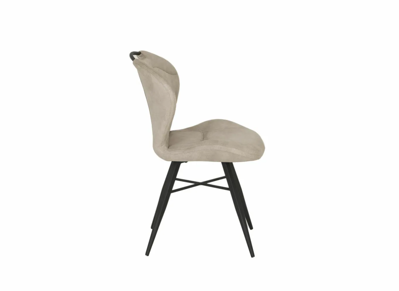 Eetkamerstoelen|Stoel Mace 50,5x61x87cm - stof - zorro zand