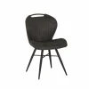 Eetkamerstoelen|Stoel Mace 50,5x61x87cm - stof - zorro antraciet