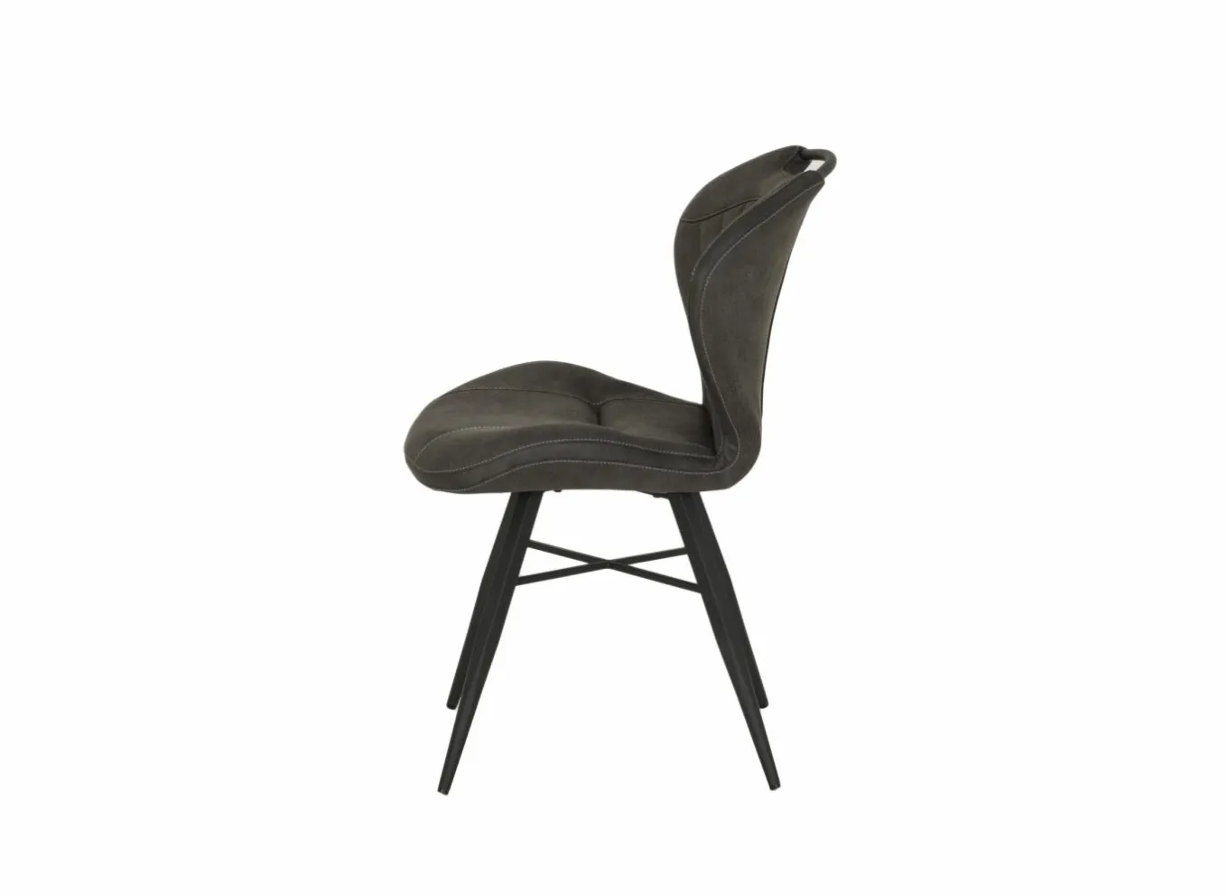 Eetkamerstoelen|Stoel Mace 50,5x61x87cm - stof - zorro antraciet