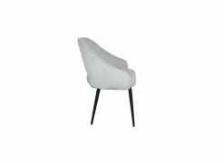 Stoel Manfredi 55x55x84cm - stof - cream- Eetkamerstoelen