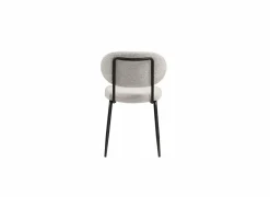 Stoel Mento 80x47x49cm - stof - grijs- Eetkamerstoelen