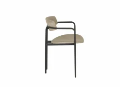 Perfecta Stoel Mirror 56x54x76cm - stof - creme & natuur- Eetkamerstoelen