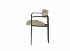 Perfecta Stoel Mirror 56x54x76cm - stof - creme & natuur- Eetkamerstoelen