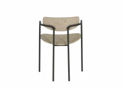 Perfecta Stoel Mirror 56x54x76cm - stof - creme & natuur- Eetkamerstoelen