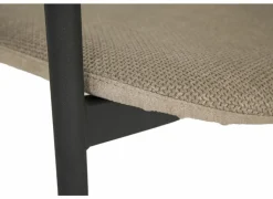 Perfecta Stoel Mirror 56x54x76cm - stof - creme & natuur- Eetkamerstoelen