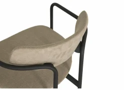 Perfecta Stoel Mirror 56x54x76cm - stof - creme & natuur- Eetkamerstoelen