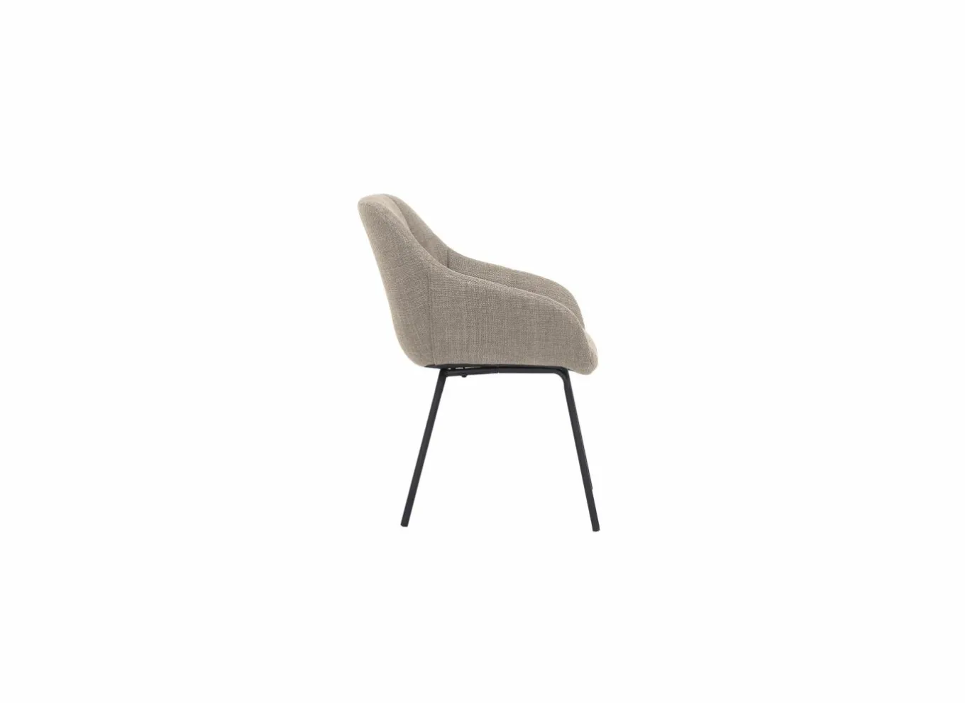 Eetkamerstoelen|Fauteuils|Stoel Navajo 57,5x65x85cm - stof - beige
