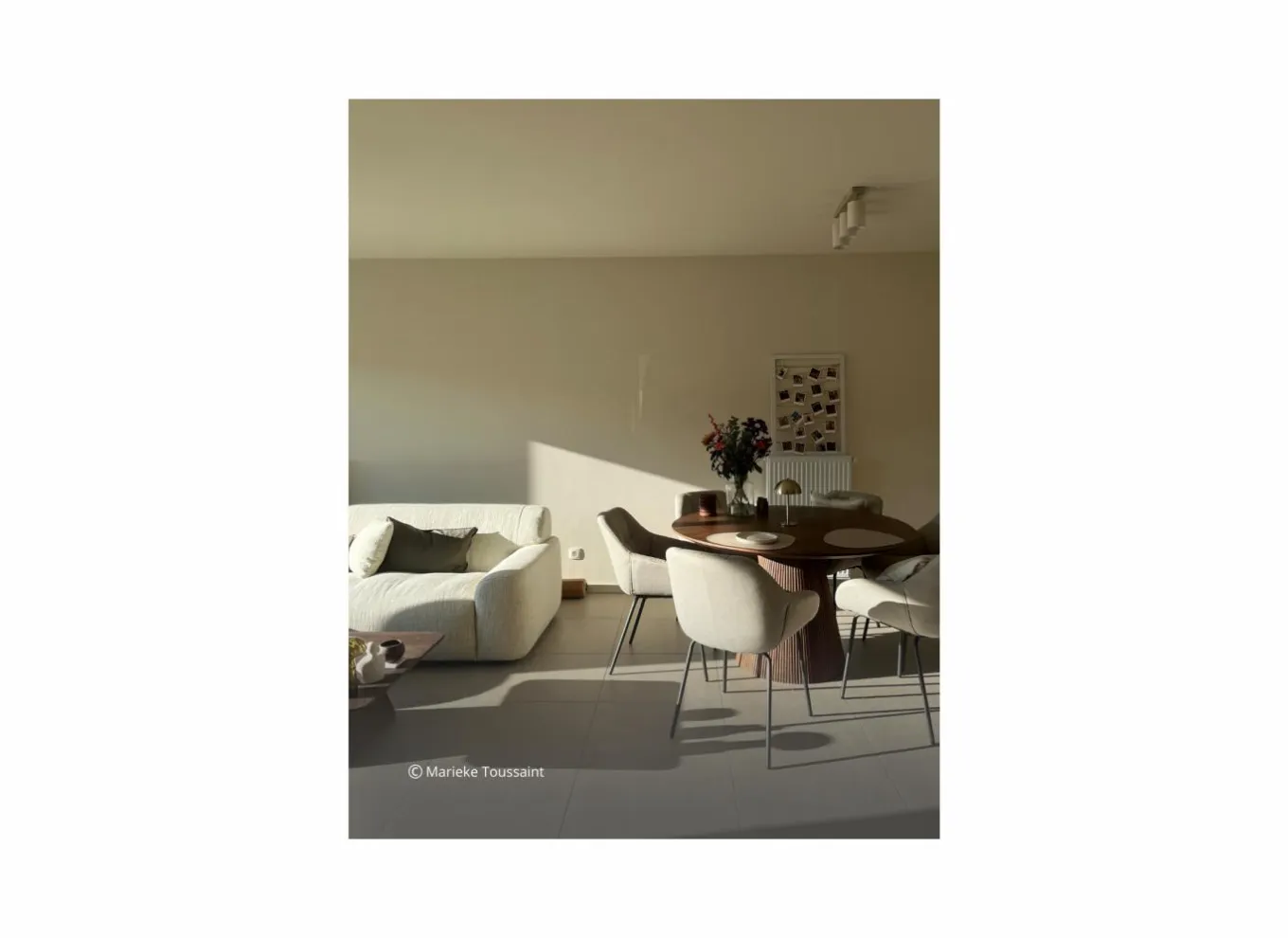 Eetkamerstoelen|Fauteuils|Stoel Navajo 57,5x65x85cm - stof - beige