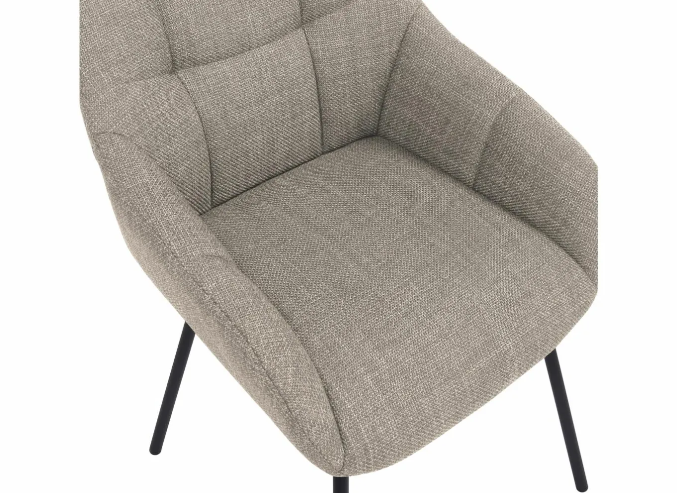 Eetkamerstoelen|Fauteuils|Stoel Navajo 57,5x65x85cm - stof - beige