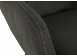 Stoel Nelson 58x63x85cm - microvezel - antraciet- Eetkamerstoelen