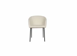 Eetkamerstoelen|Stoel Nimbus 59x61x77cm - bouclé - wit