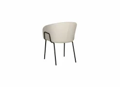Eetkamerstoelen|Stoel Nimbus 59x61x77cm - bouclé - wit