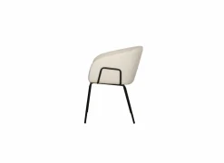 Eetkamerstoelen|Stoel Nimbus 59x61x77cm - bouclé - wit