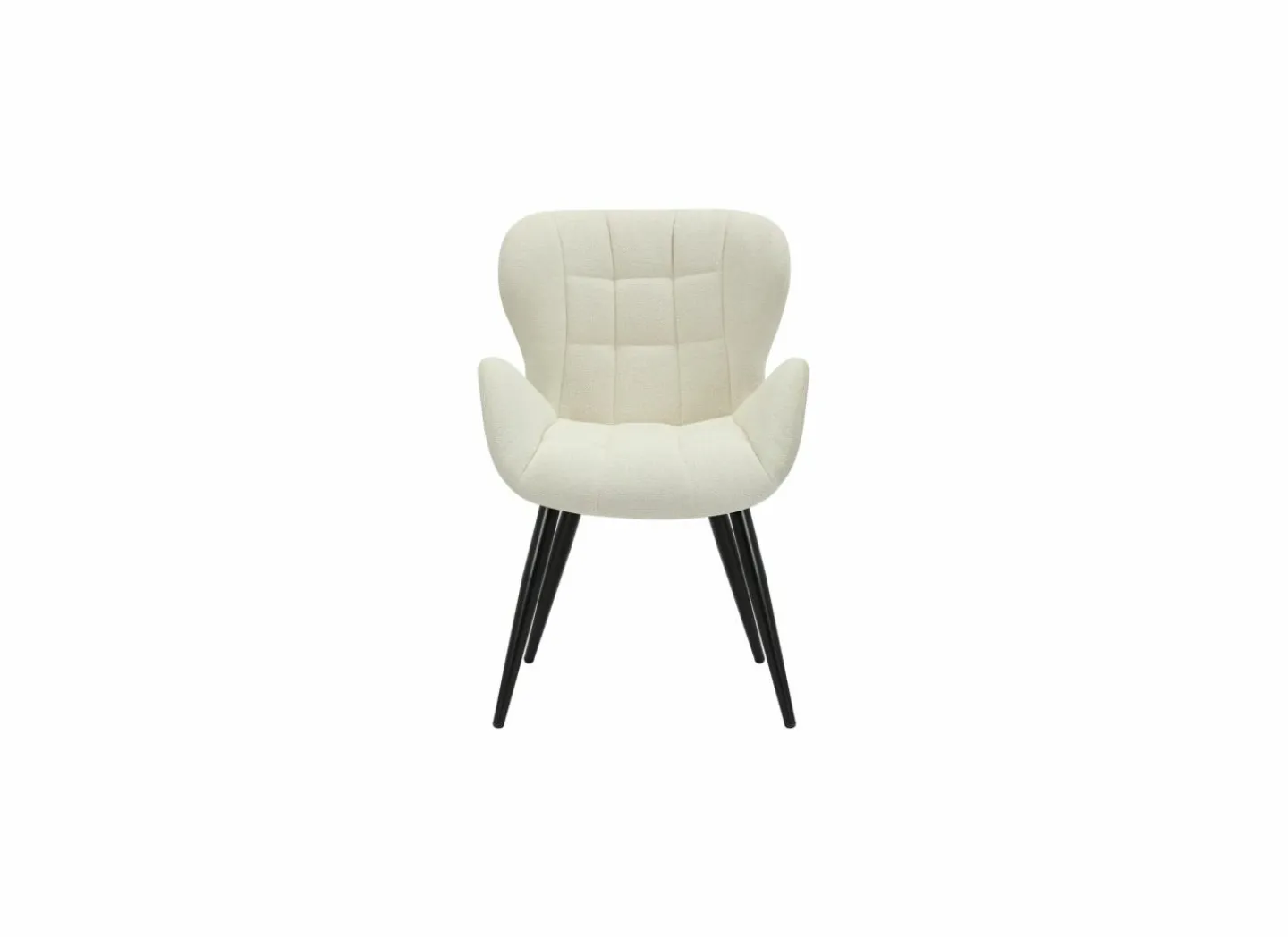 Stoel Orkney 59x64x87cm - bouclé - beige- Eetkamerstoelen