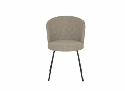 Eetkamerstoelen|Stoel Pallada 44x53x86cm - polyestervezel - grijs
