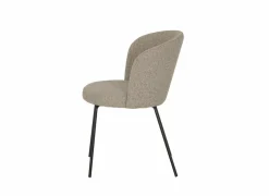Eetkamerstoelen|Stoel Pallada 44x53x86cm - polyestervezel - grijs