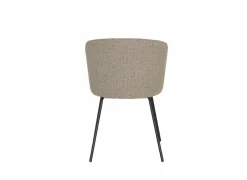 Eetkamerstoelen|Stoel Pallada 44x53x86cm - polyestervezel - grijs