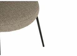 Eetkamerstoelen|Stoel Pallada 44x53x86cm - polyestervezel - grijs