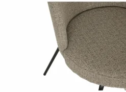 Eetkamerstoelen|Stoel Pallada 44x53x86cm - polyestervezel - grijs