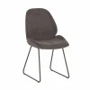 Stoel Patti 49x53x87cm - stof - antraciet- Keukenstoelen|Eetkamerstoelen