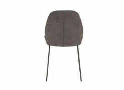 Stoel Patti 49x53x87cm - stof - antraciet- Keukenstoelen|Eetkamerstoelen