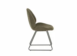 Keukenstoelen|Eetkamerstoelen|Stoel Patti 49x53x87cm - stof - groen