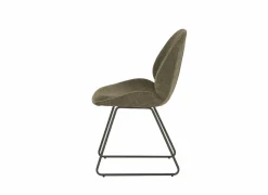 Keukenstoelen|Eetkamerstoelen|Stoel Patti 49x53x87cm - stof - groen