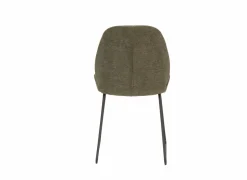 Keukenstoelen|Eetkamerstoelen|Stoel Patti 49x53x87cm - stof - groen