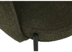 Eetkamerstoelen|Stoel Peak 63x61x84cm - bouclé - groen