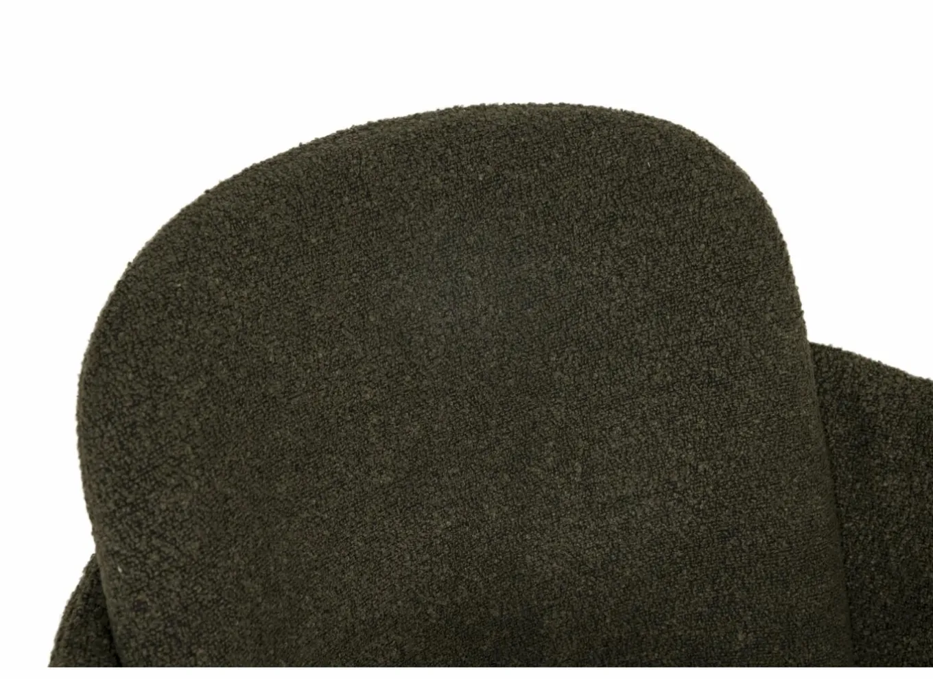 Eetkamerstoelen|Stoel Peak 63x61x84cm - bouclé - groen