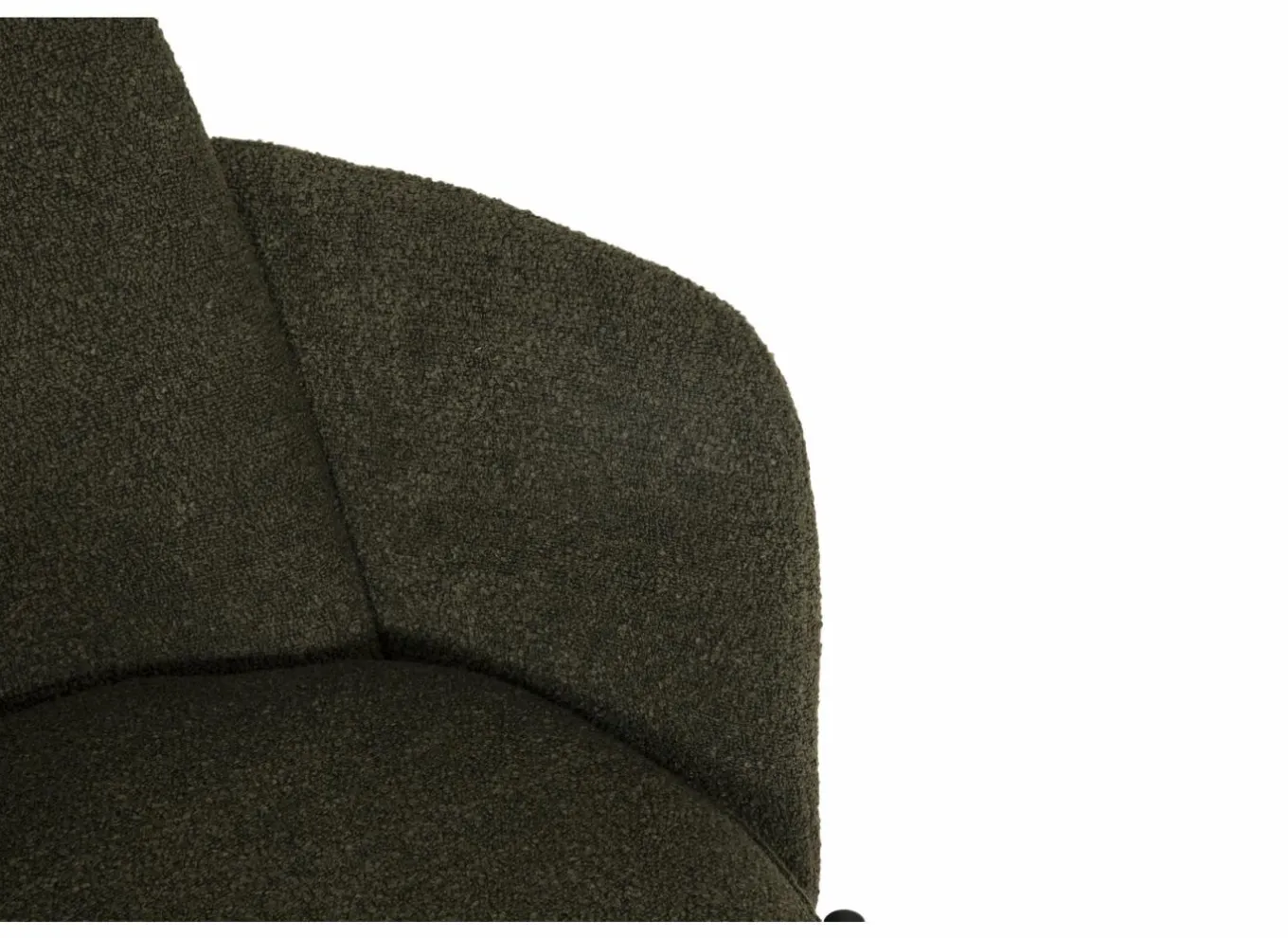 Eetkamerstoelen|Stoel Peak 63x61x84cm - bouclé - groen