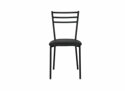Perfecta Stoel Romy 46,5x55x81,5cm - stof/metaal - zwart- Keukenstoelen|Eetkamerstoelen