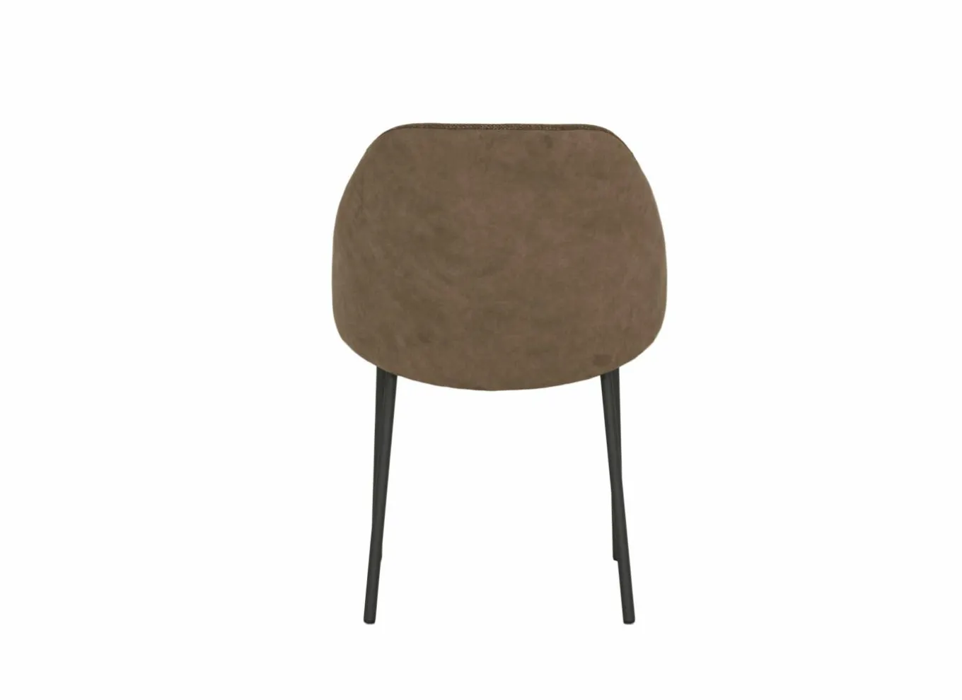 Eetkamerstoelen|Stoel Soda 54,50x60x82cm - stof - chocolade & nougat