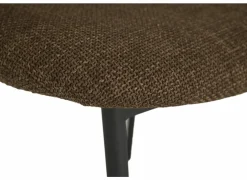 Eetkamerstoelen|Stoel Soda 54,50x60x82cm - stof - chocolade & nougat