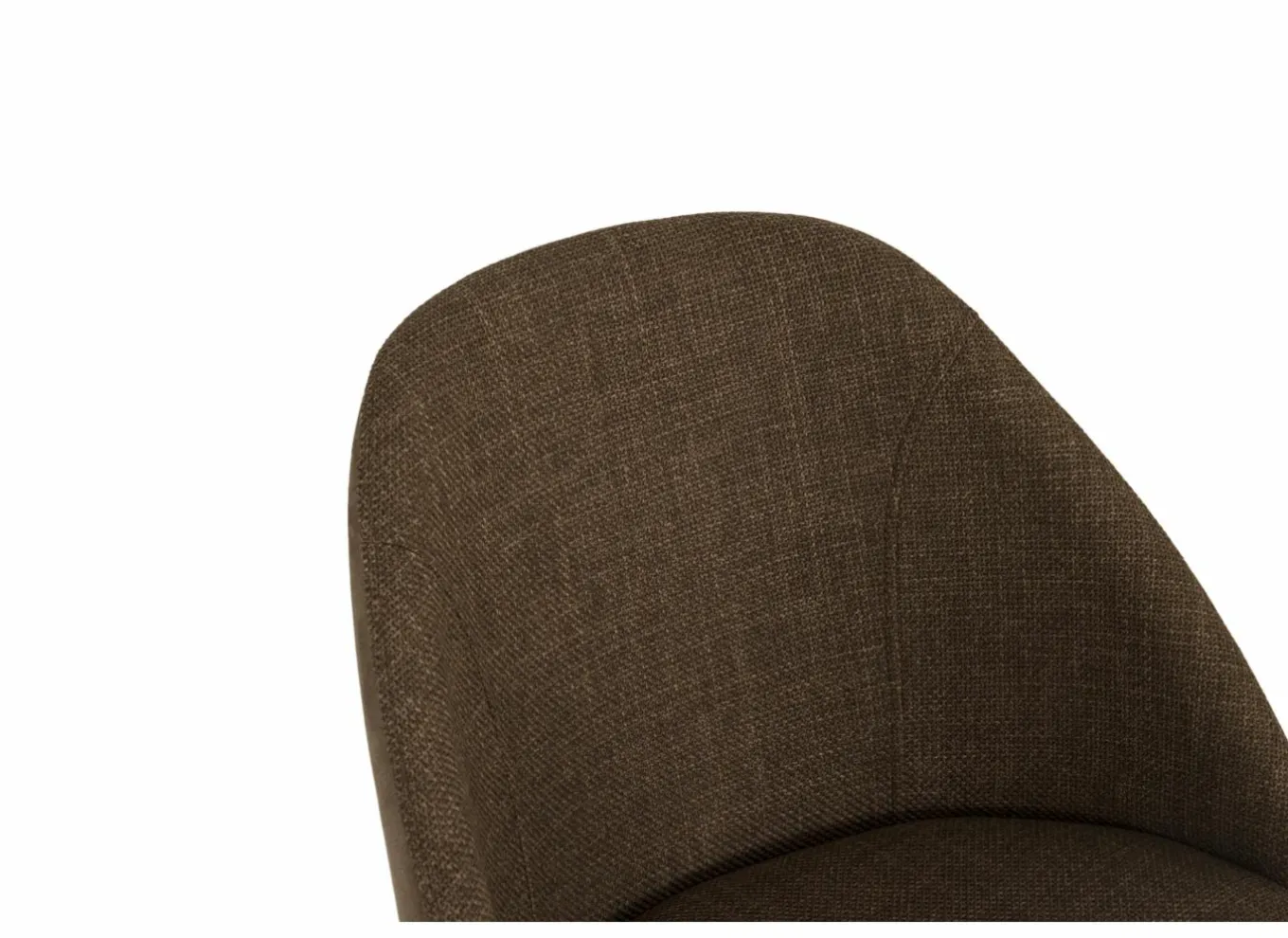 Eetkamerstoelen|Stoel Soda 54,50x60x82cm - stof - chocolade & nougat