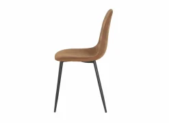 Stoel Speech 45x46x88cm - stof - cognac- Keukenstoelen|Eetkamerstoelen