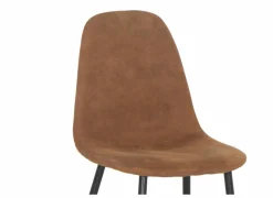 Stoel Speech 45x46x88cm - stof - cognac- Keukenstoelen|Eetkamerstoelen