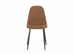 Stoel Speech 45x46x88cm - stof - cognac- Keukenstoelen|Eetkamerstoelen
