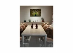 Eetkamerstoelen|Stoel ST1910 53x66x93.5cm - lederlook - cognac