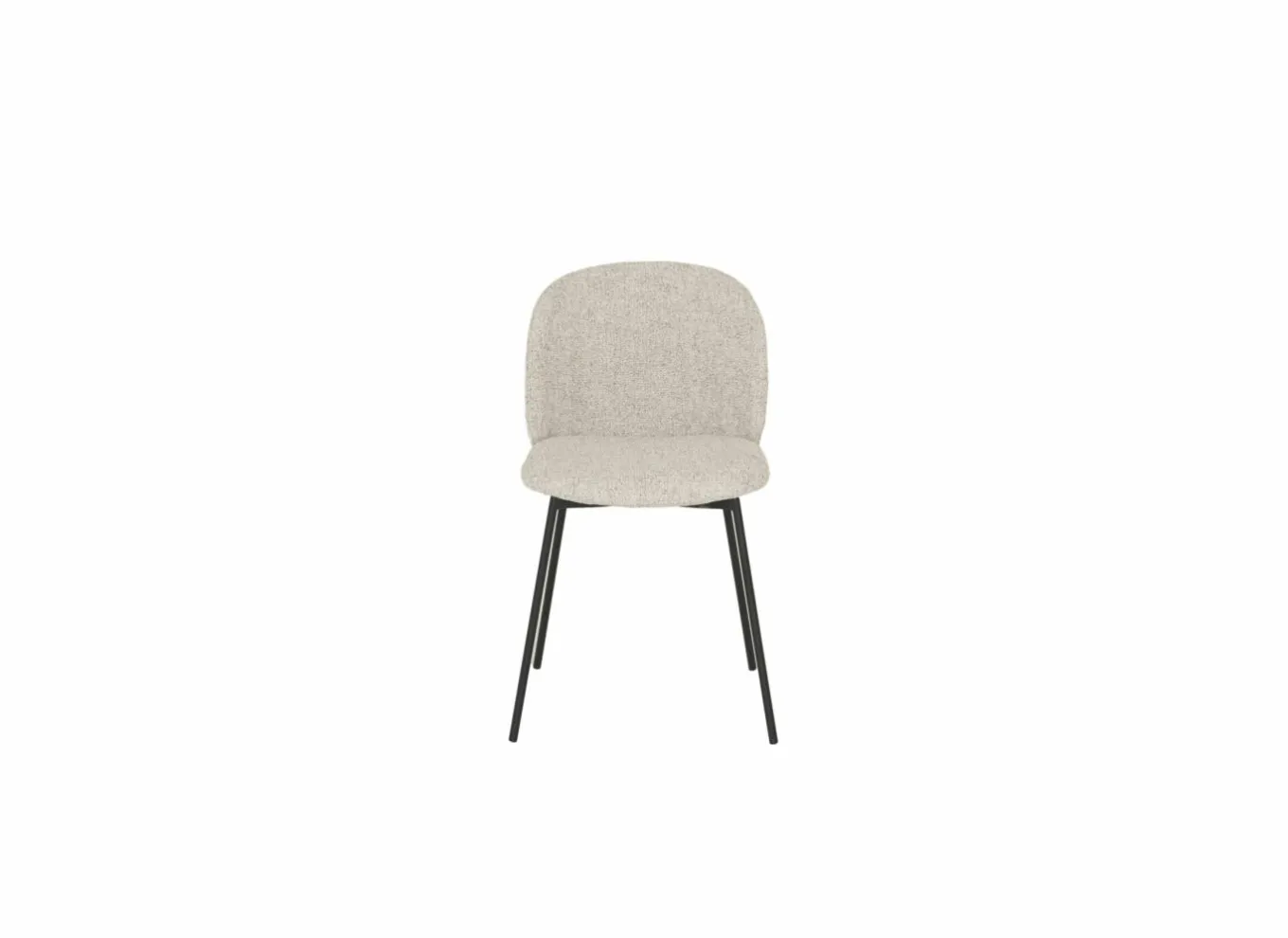 Eetkamerstoelen|Stoel Stone 48x52x81cm - stof - beige