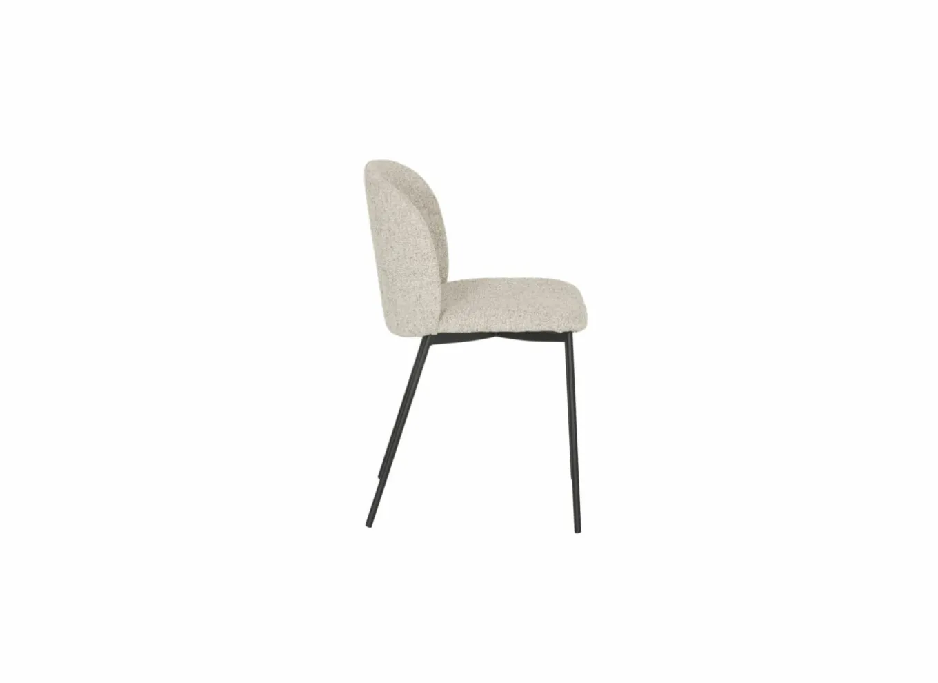 Eetkamerstoelen|Stoel Stone 48x52x81cm - stof - beige