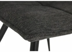 Eetkamerstoelen|Stoel Town 56x44x86cm - stof - antraciet