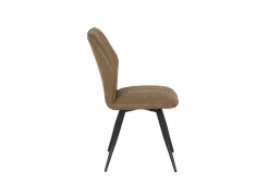Eetkamerstoelen|Stoel 47x42x92cm - fluweel - whisky
