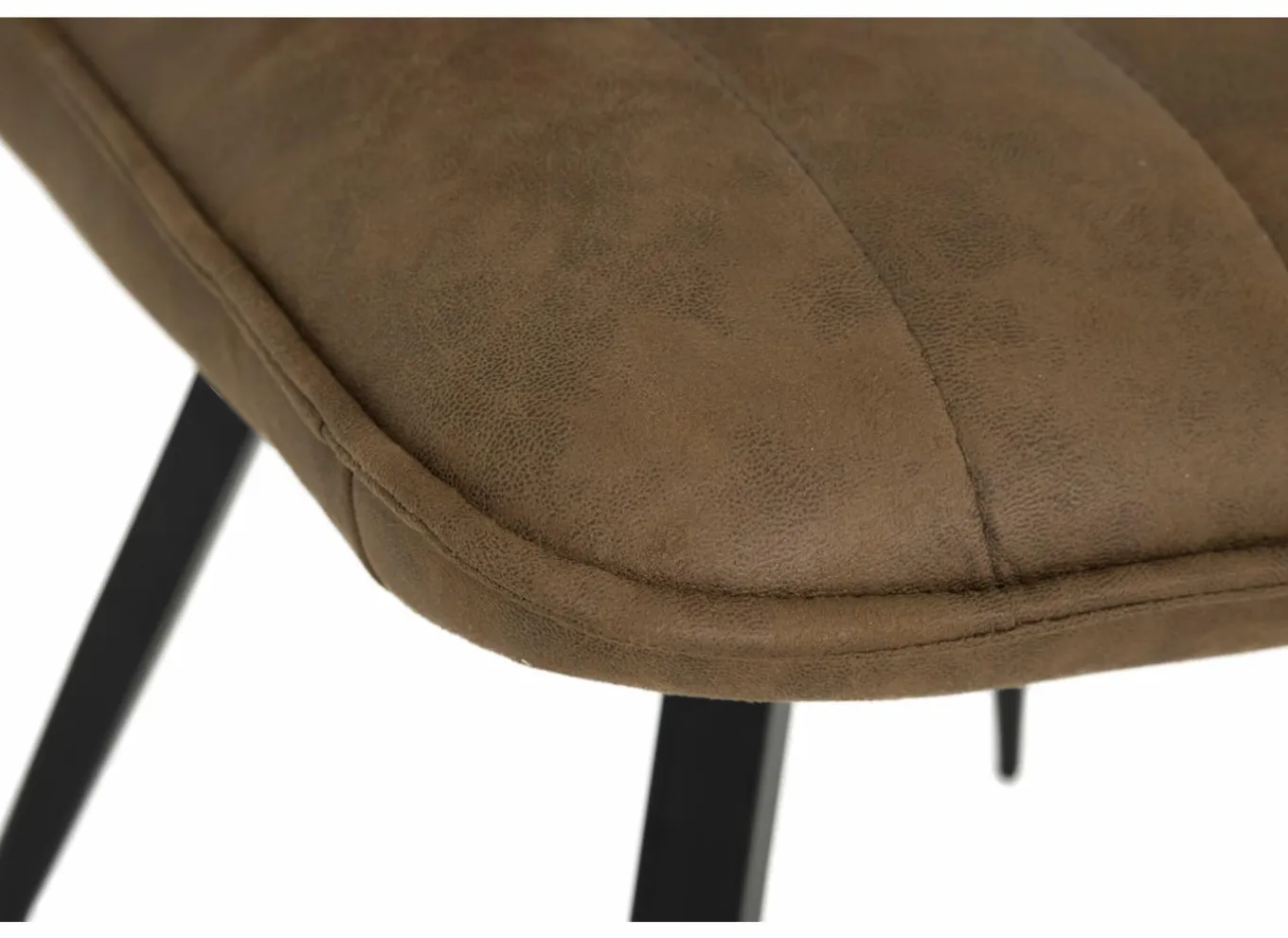 Eetkamerstoelen|Stoel 47x42x92cm - fluweel - whisky