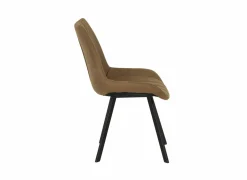 Stoel 54x59x86cm - microvezel - whisky- Eetkamerstoelen