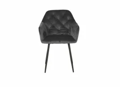 Eetkamerstoelen|Stoel 58x60x82cm - polyestervezel - grijs