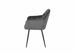 Eetkamerstoelen|Stoel 58x60x82cm - polyestervezel - grijs
